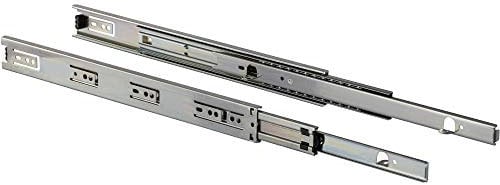 Gedotec Schubladenschiene Vollauszug 500 mm Teleskopschiene Schubladen - KTA 3301 | Tragkraft 45 kg | Teleskopauszug kugelgelagert | Kugelauszug für aufliegende Montage | 1 Paar - Auszüge für Schränke