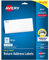 Avery® Easy Peel® 8167 Adress-Etiketten, für Tintenstrahldrucker, 1,27 x 4,5 cm, Weiß, 2.000 Stück
