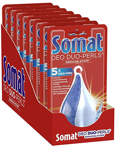 Somat Deo Duo Perls, prodotto cattura-odori per lavastoviglie in set da 8 (8 confezioni da 1 pezzo)