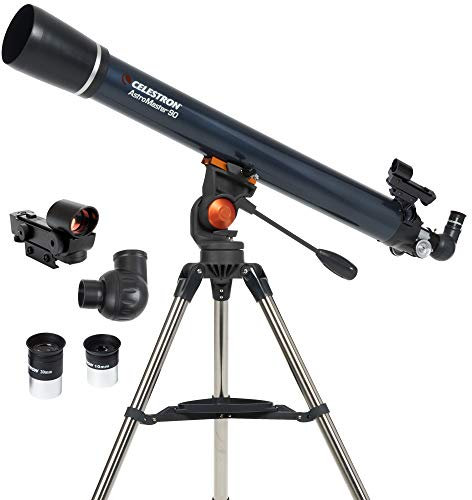 Celestron 21063 AstroMaster 90AZ Telescopio rifrattore, Blu scuro