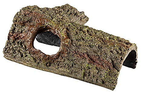 ZILLA Pet Reptil Bark Bends Terrarium-Dekoration, mittelgroß, Braun
