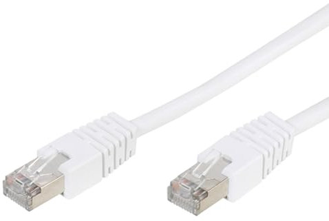 Vivanco CAT 5e Netzwerkkabel, LAN-Anschluss Stecker zu LAN-Anschluss Stecker, Zuverlässige Verbindung für PC und Hub, 1:1 verschaltet, 3m
