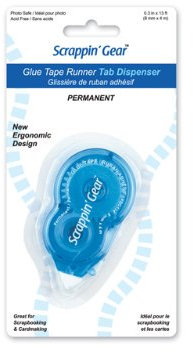 Scrappin' Gear Klebebandabroller, 0,8 cm x 4,3 m, permanent