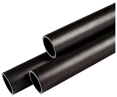Poteau pour lanterne en polycarbonate noir.