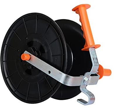 Gallagher Econo-Weidezaunhaspel (500 m) - Haspel für Weidezaun - Für professionelle Anwender - Stabiler und ergonomischer Griff - UV-stabiler Kunststoff - Hochwertige Verarbeitung