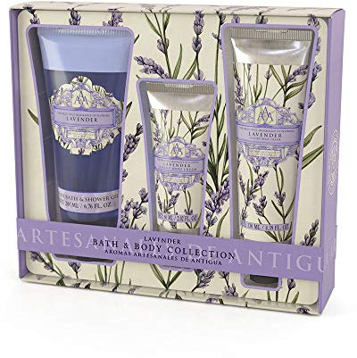 Somerset Body Care Gift Set with Shower Gel, Hand Cream and Body Lotion in a Beautiful Gift Box, Lavender