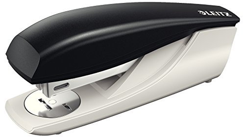 Leitz Büroheftgerät aus Metall, Für 30 Blatt, Ergonomische Form, Inkl. Heftklammern, Schwarz, NeXXt-Serie, 55006095