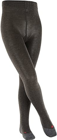 FALKE Unisex Kids Active Warm Tights, Merino Wool, Grey (Anthracite Melange 3080), 4-6, 1 Pair