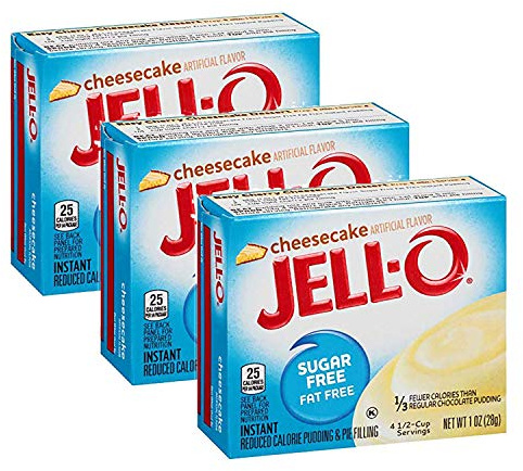 Jell-O Instant Cheesecake Pudding Sugar Free - Pack of 3