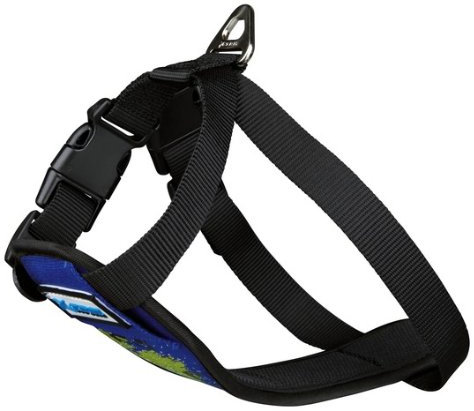 TRIXIE Brustgeschirr X-TRM Größe L - XL für Hunde blau/grün