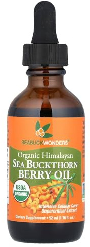 Pack of 1 x Seabuck Wonders Organic Himalayan Sea Buckthorn Berry Oil - 1.76 fl oz