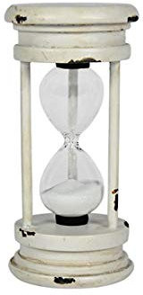 Large Hourglass Cream Country Kitchen Egg Timer Vintage Shabby Chic