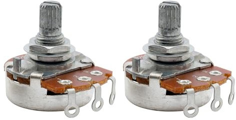 Musiclily Metrisch Full A250K Potentiometers Split Shaft Poti für E-Gitarre oder Bass (2 Stück)