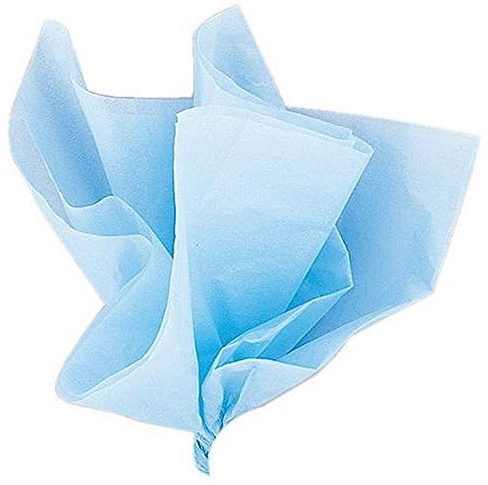 Vibrant Baby Blue Tissue Sheets (50cm x 66cm) 10 Count - Premium Quality, Large Gift-Wrapping Paper for Crafts, Decorations, and Special Occasions