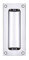 Zoo Hardware FB90 Rectangular Recessed Flush Door Pull Handle 102 x 45mm (Polished Chrome)