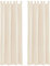 Bestlivings Blickdichte Gardine im 2er Pack mit Schlaufen (140x245 cm/Beige), in vielen Farben