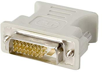 adaptare 20109 Analoger Monitoradapter DVI-D-Stecker VGA-Kupplung (24+1-polig männlich/15-polig weiblich)