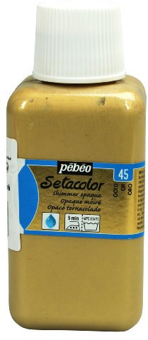 PEBEO Setacolor Flacon de peinture opaque pour tissu Doré brillant 250 ml