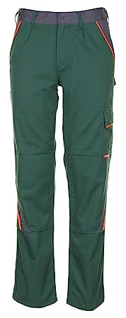 Planam 2422042 Herren Visline Bundhose, Mehrfarbig (Grün/Orange/Schiefer), Größe 42