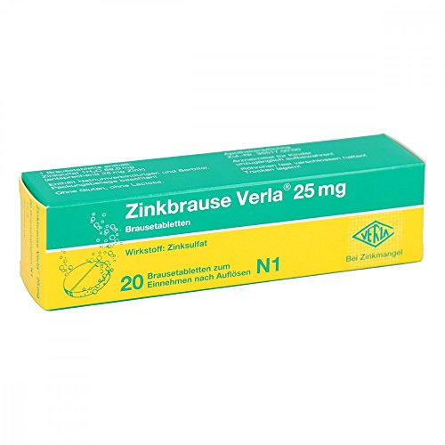 ZINKBRAUSE Verla 25 mg Brausetabletten 20 St