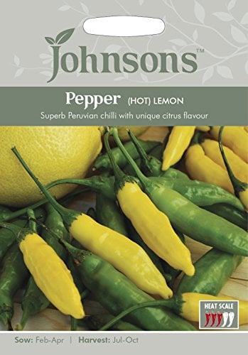 Johnsons 11798 Vegetable Seeds, Pepper (Hot) Lemon