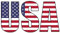 Samunshi® USA Schriftzug Aufkleber - 10x5,6cm