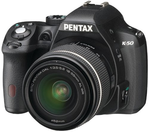 Pentax K-50 16MP Digital SLR Camera with 3-Inch LCD - Body Only (Black)