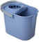 Tatay 1102800 - Cubo de Fregar Rectangular graduado con Escurridor y Asa, 12 litros de capacidad, Color Azul, Plástico polipropileno, 37 x 26,5 x 29
