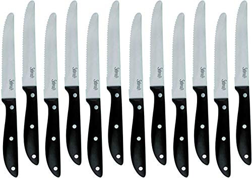 Salvinelli Coltello tavola Punta Tonda, Acciaio_Inossidabile, Multi-Colour, 11.5 x 30 x 30 cm