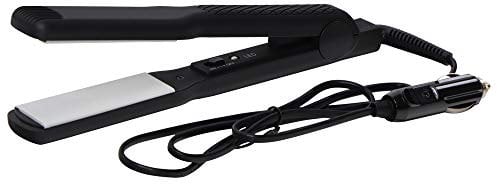 Streetwize SWHS Heated Hair Straightener - 12 V - Portable Hair Styling Tool with LED Light, Car Cigarette Plug Connector. Hair Grooming Appliances