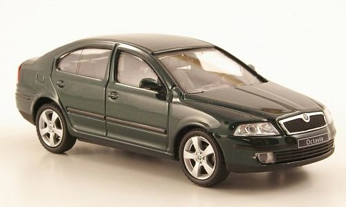 Skoda Octavia Limousine, met.-grün, Modellauto, Abrex 1:43