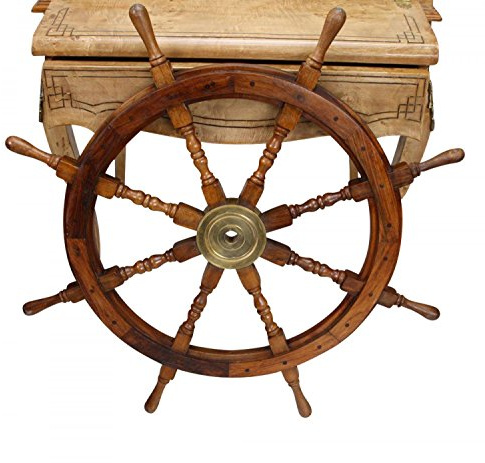 aubaho Schiffssteuerrad Schiffsrad Schiff Schiffe Boot 93cm Steuerrad Lenkrad Wheel