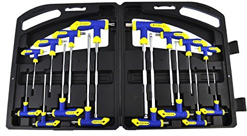 Hex and Star Screwdriver Set (Torx and Allen) Alan Allan T-Handle 16pc