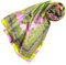 Lorenzo Cana Luxus Damen Seidentuch aufwändig bedrucktes Tuch 100% Seide 100 x 100 cm harmonische Farben Damentuch Schaltuch grün rosa 89086