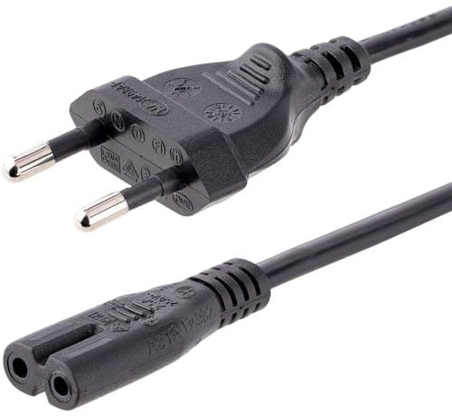 StarTech.com Cavo di Alimentazione per Notebook da 1 m; Cavo Elettrico da Spina UE a C7 2,5A-250V, 18AWG, Cavo Alimentazione AC di Ricambio per Stampante, Alimentatori - Certificato UL (PXTNB2SEU1M)