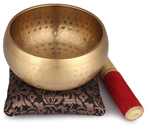 Zap Impex ® Schöne neue Hand gehämmerten Messing Klangschale Tibetische Meditation Yoga Klangschalen 5,5 Zoll