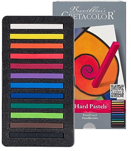 Cretacolor Pastellkreiden Pastelcarré, sortiert, 12er Metalletui