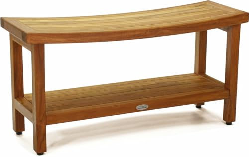 91,4 cm optiarea Teak Dusche Bench mit Ablage aus der Kollektion Sumba (Indonesien).