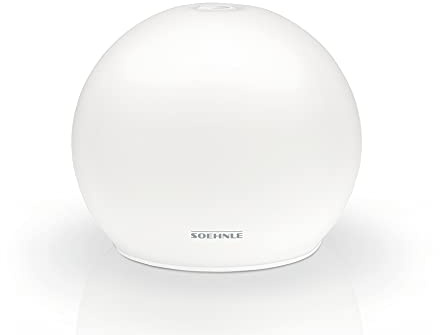 Soehnle Design Aroma Diffuser Venecia in Weiß mit Ultraschallvernebelungstechnik, Zerstäuber für eine Beduftung mit Wasser und Duftöl, Diffuser mit Farbwechsel