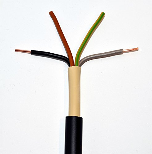 METERWARE Erdkabel NYY-J 4x10 mm² schwarz 4x10 qmm Starkstromkabel Energiekabel - bestellte Menge entspricht der gelieferten Länge