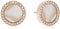Fossil Ohrringe Für Frauen, 1 Cm Länge Rose Gold Edelstahl-Ohrringe, JF01715791