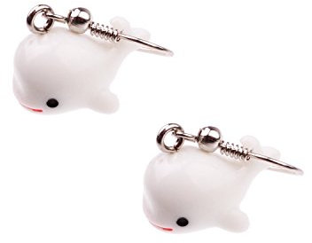 Snykk Wal-Ohrringe - 2 Stück – Wal-Fisch