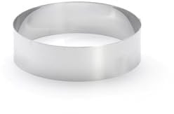 de Buyer - Tortenring aus Edelstahl - 16 cm Durchmesser H 4,5 cm - 3989.16, Silber