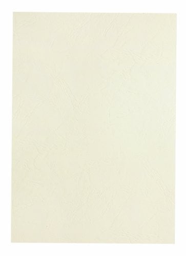 Pavo - Einbanddeckel-Lederoptik DIN A4, 250 g/m², 100-er Pack, Weiß