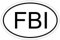 Kiwistar - Autoaufkleber - 10x6,6 cm - außen klebend - FBI 10 x 6,6cm Autoaufkleber Sticker Aufkleber KFZ Flagge Fahne