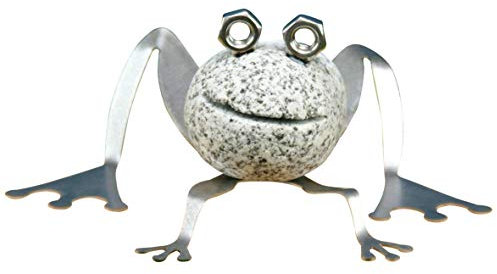 Gebrüder Lomprich Edelstahl - Steinfrosch flach sitzend
