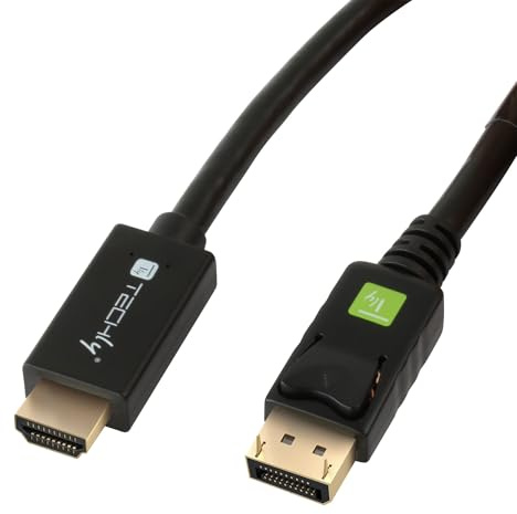Techly ICOC DSP-H12-020 DisplayPort, Black