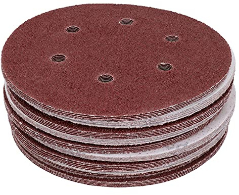 Vewerk Hook Loop Sanding Abrasive Discs Orbital DA Palm Sander 50PK 150mm Mix Grit 8112