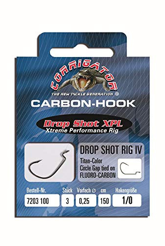 Jenzi Drop-Shot Rig IV Circle Gap Vorfach mit Haken 150cm 3Stk