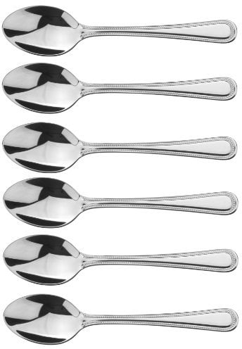 Arthur Price Classic Bead Teaspoons, Box of 6, Silver